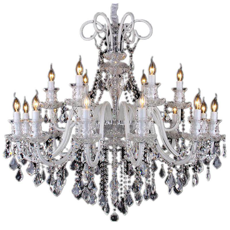 欧式客厅水晶灯餐厅卧室吊灯奢华大气别墅楼梯间酒店大厅灯蜡烛灯