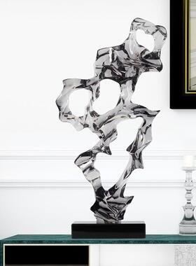 抽象艺所术假山塑雕酒TZ-093店会售楼处现代透装明树脂饰品客厅玄