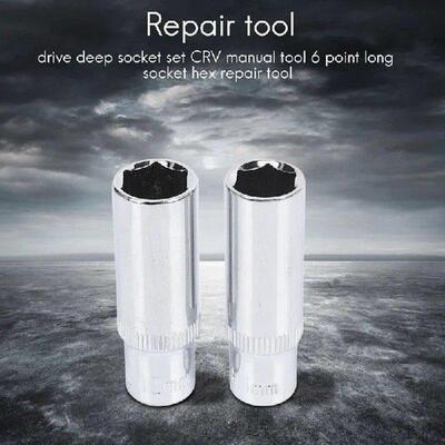 11 Pcs 1/4 Inch Drive Deep Socket Set CRV Hand Tools 6