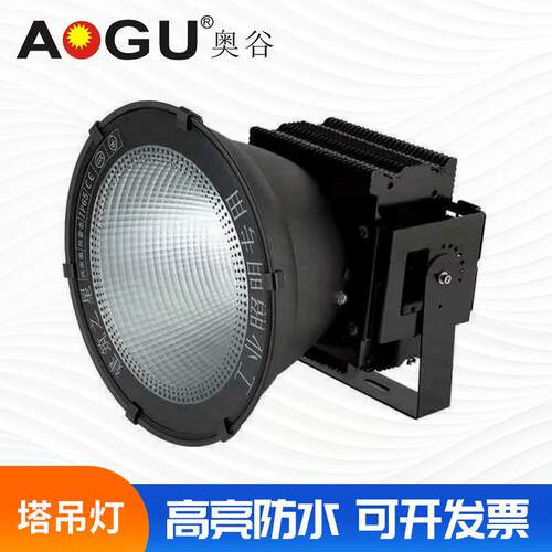 户外码头工程防水大功率LED塔吊探照灯工地球场照明灯建筑投光灯