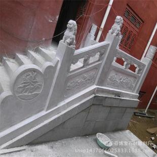 五台山汉白玉石雕栏板栏杆寺庙阳台梅兰竹菊厂家安装优惠