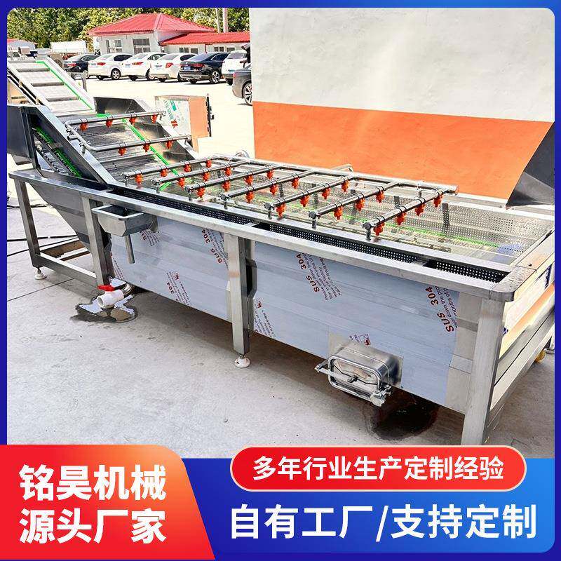 商用全自动果蔬气泡清洗机水果净菜加工大枣土豆地瓜喷淋清洗