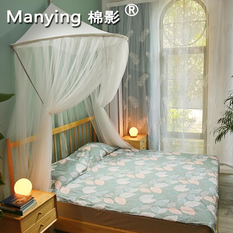 主E*半圆蚊帐吊174顶大圆顶1.厚5米1.8m2.0加欧式宫廷公风加密双