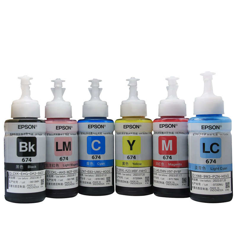 厂家直销YX674原装拆机墨水适用EP L801 L810 L805 L1800L850R270