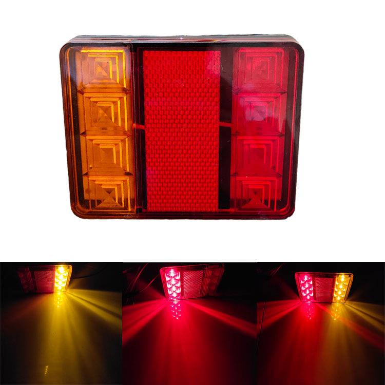 跨境后尾灯12vLED后尾灯拖车挂车工程车卡车8led后尾灯工厂供应