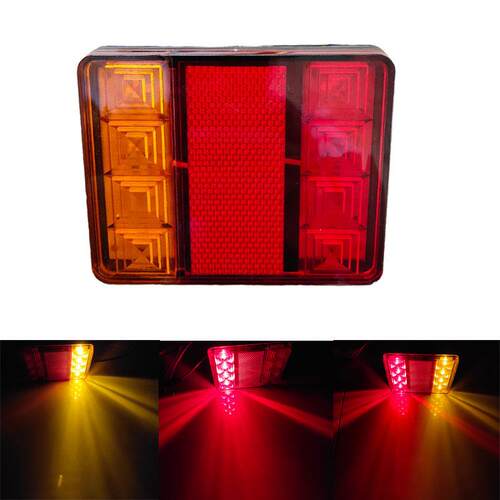 跨境后尾灯12vLED后尾灯拖车挂车工程车卡车8led后尾灯工厂供应