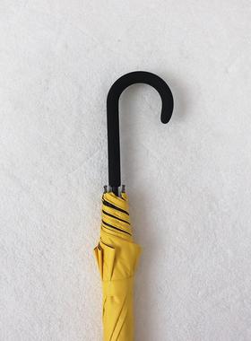 高档黄绿色长柄伞黑胶防晒l防紫外线直杆晴雨用雨伞男女定制ogo广