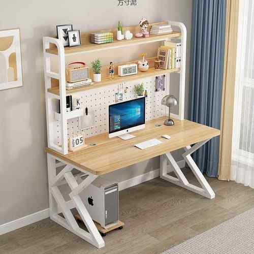 电式脑板桌台家用书学桌书架一体组合小户型洞洞习厂家直供桌子卧