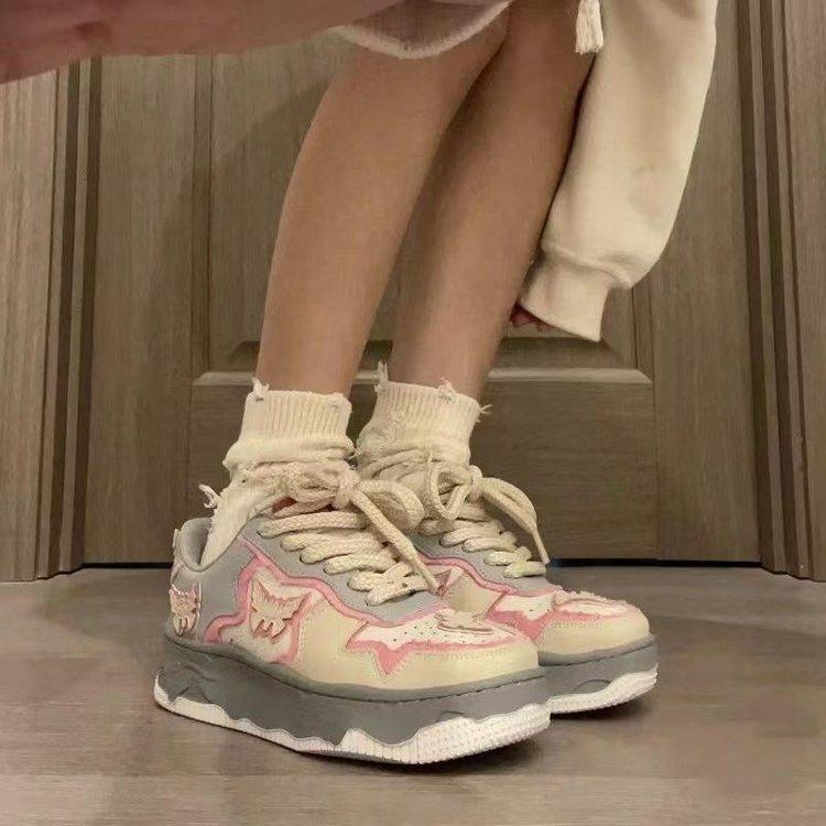 ins休闲鞋小众设计滑板老爹鞋