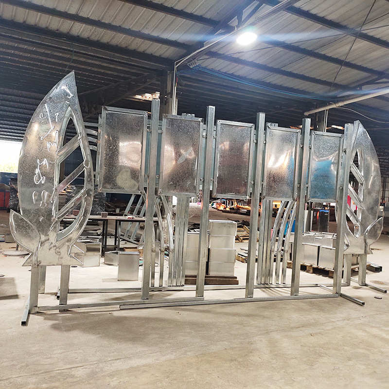 户外宣传栏广告牌校园文化宣传栏金属仿木纹烤漆公示栏来图制作