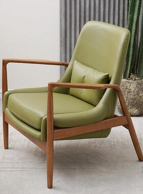 懒书房单人椅人沙发适36425阅读背椅小户型卧室舒看靠书椅阳台休