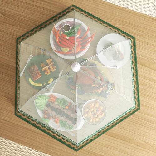 盖菜罩6剩202新款家用餐桌可简约防虫折叠网罩子防物苍蝇食饭菜遮