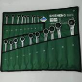 棘轮快速两用开口梅花扳手6 22件2023自动省力72齿汽机修 2432套装