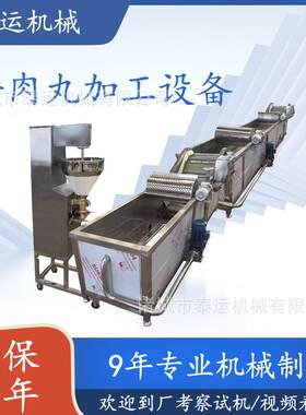 牛肉丸整套生产线蟹仔包加工设备芝士包心丸成型设备肉丸成套设备