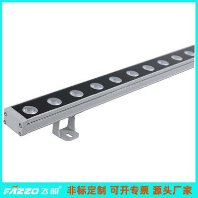 LED18W24W36W洗墙灯48V暖白金黄光全彩DMX512RGBW外墙立面亮化