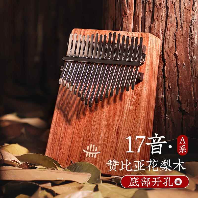高档儒指琴卡林巴琴花梨木正品拇21音kalimb指a乐鲁器专业级手琴