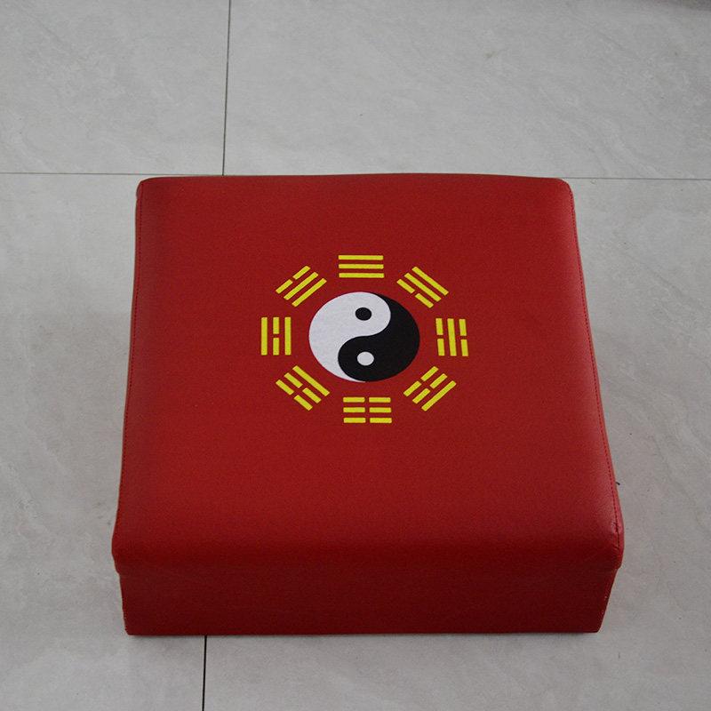 道家拜垫打坐拜佛专用佛堂跪垫方型家用八卦跪拜凳蒲团皮革坐垫