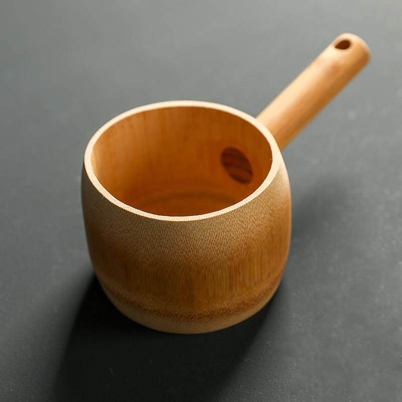 水瓢水勺舀实木竹茶勺茶则茶铲 厨房米瓢面瓢盆饭匙饭手绘定制