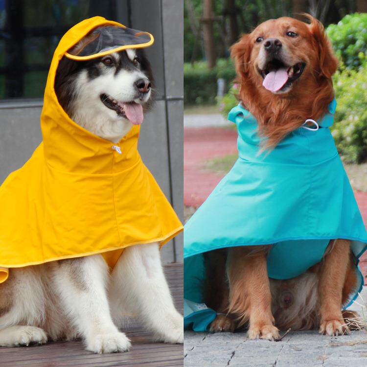 宠它护肚防水狗狗雨衣斗篷 金毛边牧萨摩大型犬中型犬宠物雨衣
