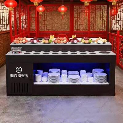 火锅自助调料台商用饭厅饭店小料台酱料台餐饮水果台简约调味台