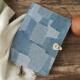 牛仔覆古彷拼布艺面文艺A5A6活页线装 本手账本子手工随身记事本