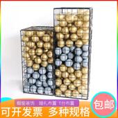 黑色橱窗布置海洋球收纳展示架网红婚礼道具商场装 饰立方体网格架
