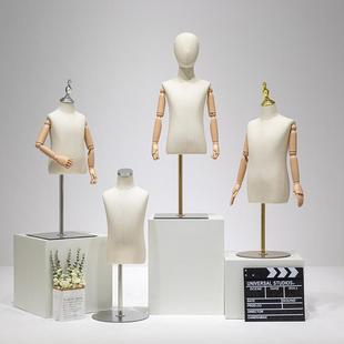 儿童模特半身人偶具人服装店童装台橱婴道儿男女窗小孩台模展示架