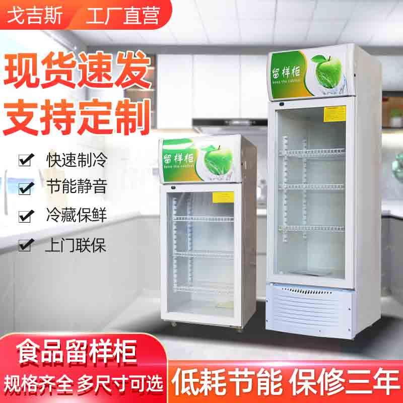 食品留样柜学校幼儿园饭菜带锁小型保鲜冷藏冰柜留样展示柜