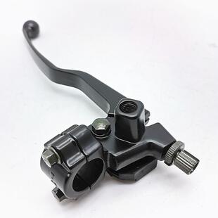 美式太子HJ-8 EN125 150钻机车左手把手柄离合器镜座架牛角