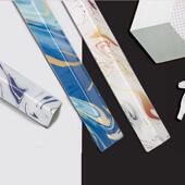 北欧压克力护墙角墙角条黏贴保护条保护条免打孔防撞条 大理石 包邮