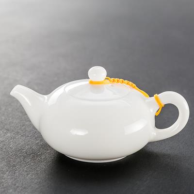 德化白瓷茶壶羊脂玉西施壶陶瓷泡茶器带过滤小号单壶单个功赵之孙