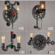 loft工业风壁灯餐厅咖啡店酒吧美式 饰灯具 复古齿轮壁灯创意吧台装