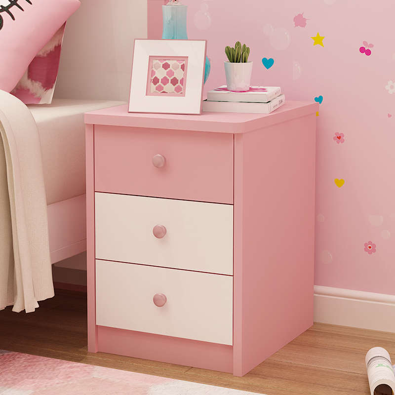 尺寸迷你/9qxc 款/25窄粉色超20制儿童小型可爱定小柜子3床头柜小