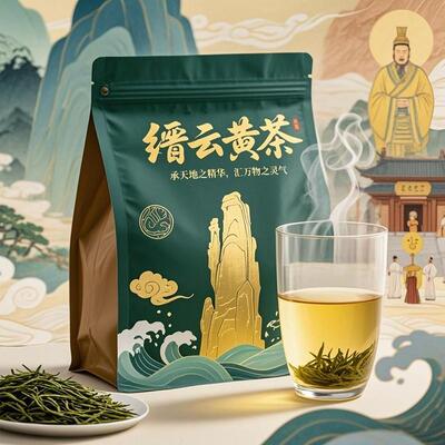 缙云黄茶新茶绿茶袋装非遗传承人手作断崖野放茶青轩辕祭天同款茶