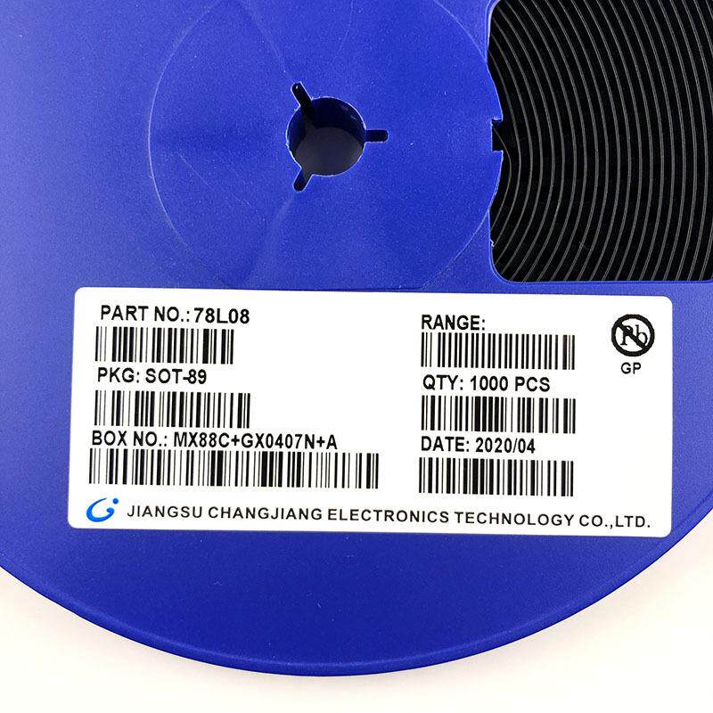 78L08稳压管 封装 SOT-89 8V 100MA 贴片三端稳压管 现货供应
