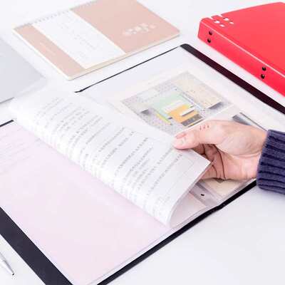 a4发泡资料册加厚pp塑料20/30/40页多层插页文件夹办公学生活页袋
