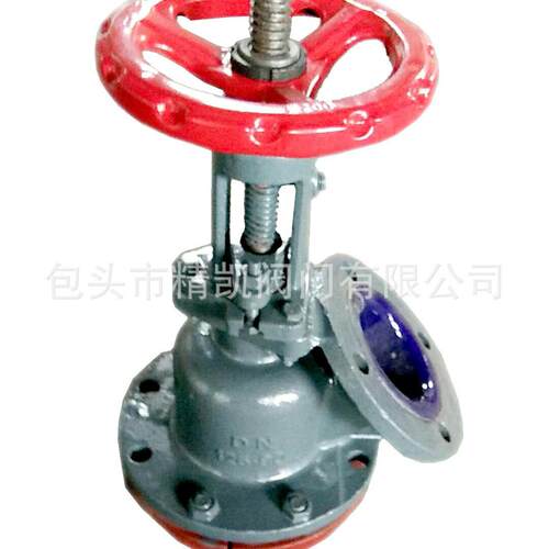 反应釜放料底阀GJ45C-6Q手动上展下展式衬搪瓷放料阀