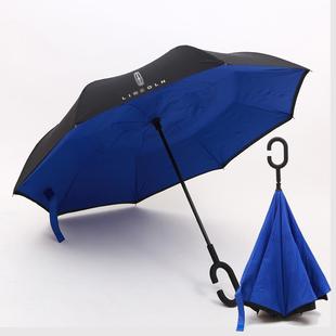 正品 长柄防风超i大高尔伞ln夫col动n全自三折叠雨 林肯汽车伞高档
