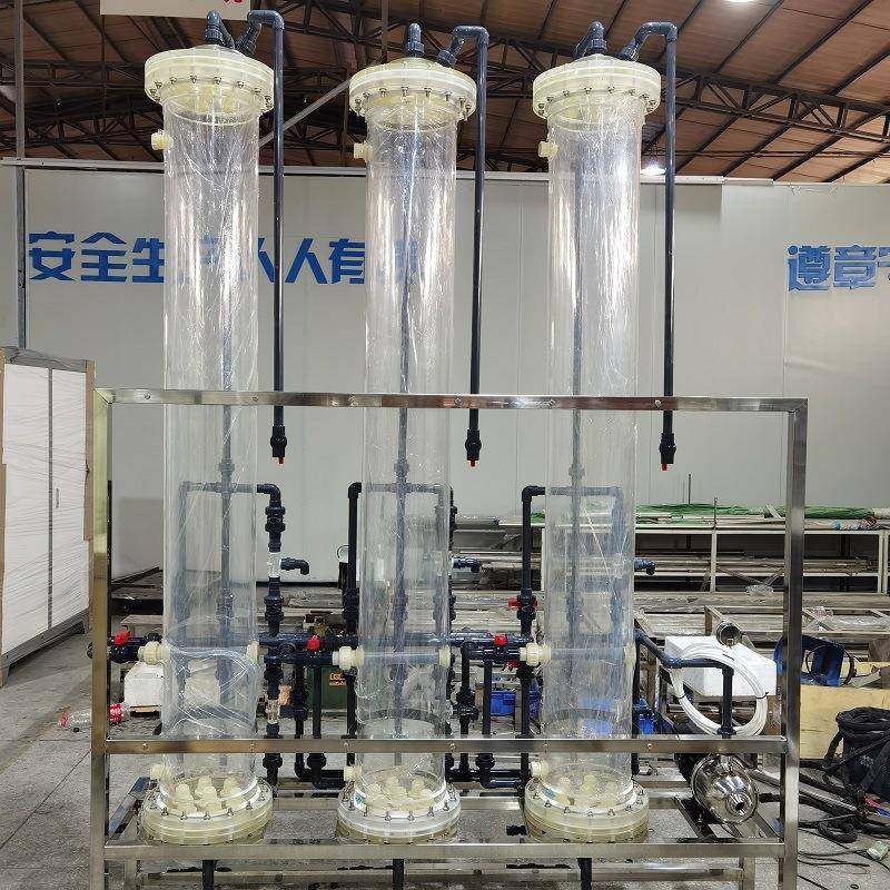离子交换器阴阳树脂再生设备混床阴阳床装置透明有机玻璃柱