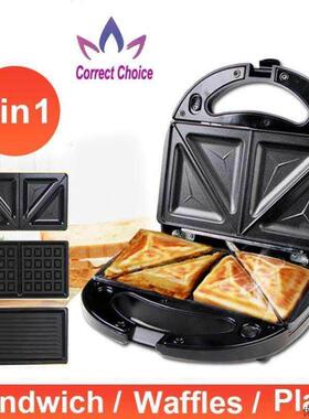 electric sandwich maker panini waffle cake breakfast machine