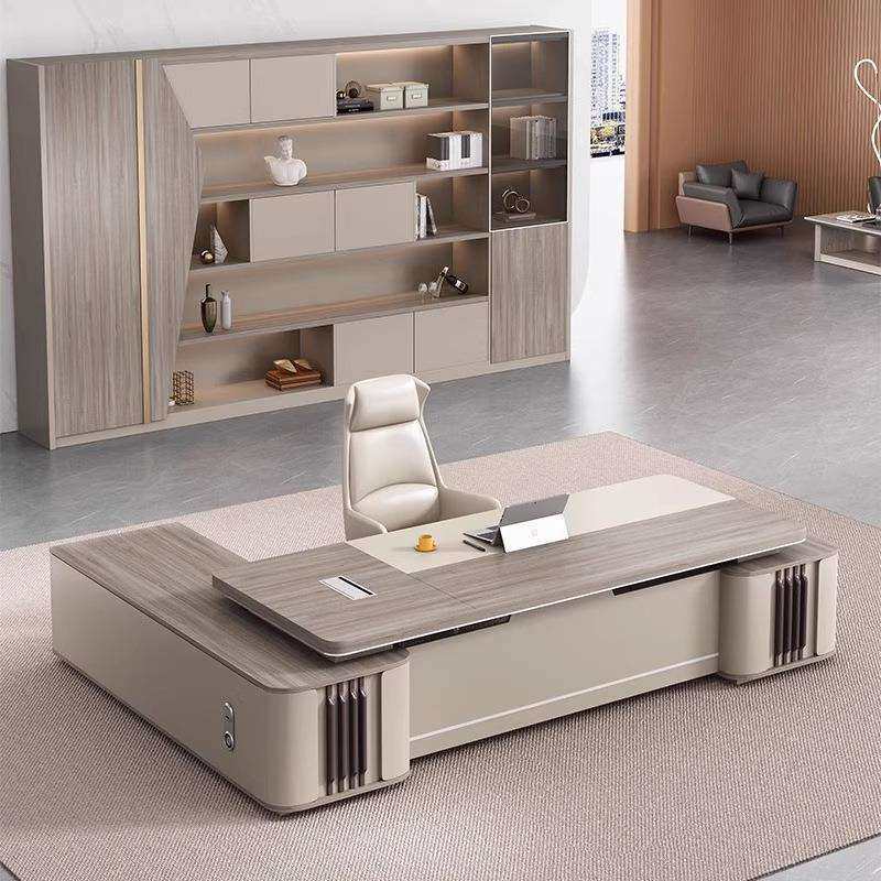 老板桌办公桌椅组合时尚总裁桌大班台主管桌子大气轻奢办公室家具
