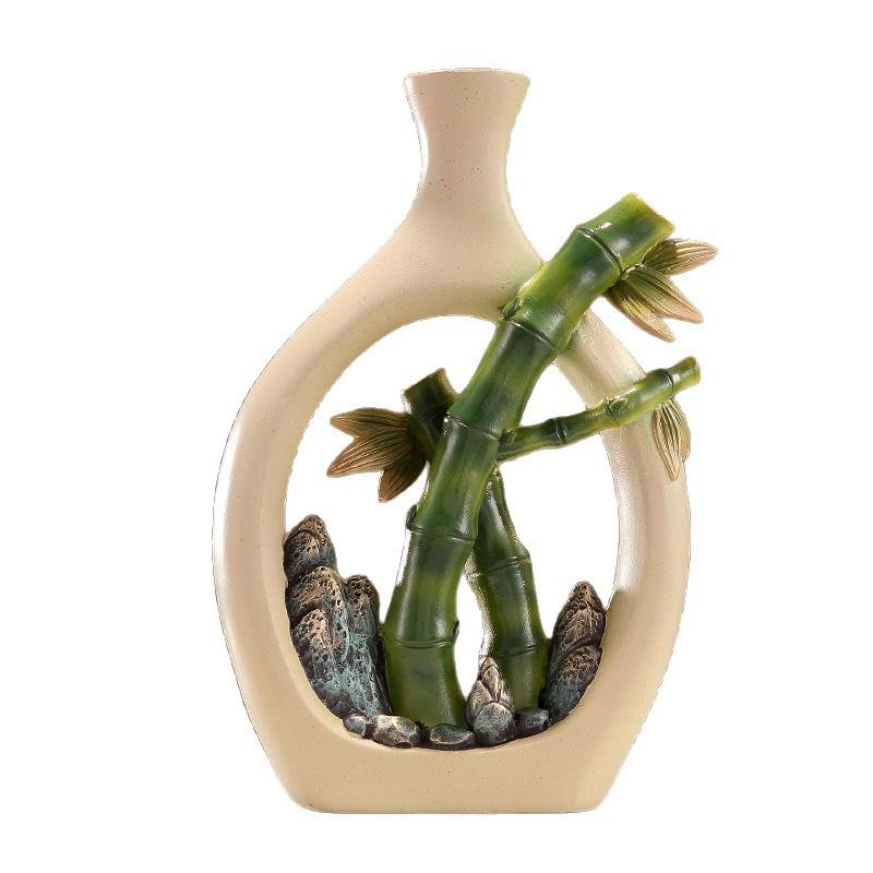 饰客博古架隔玄关酒柜电视断柜装摆件公司竹厅子假山新中式创PDD1