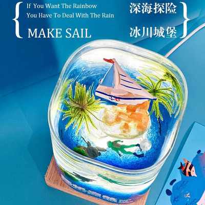 心趣集创意水培植物解压工位治愈情绪小摆件办公桌面氛围装饰礼物