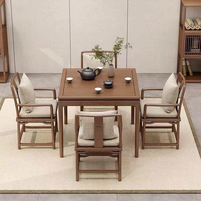 八仙桌实木客厅小户型多功能家用餐桌组合棋牌长方形家居带抽屉