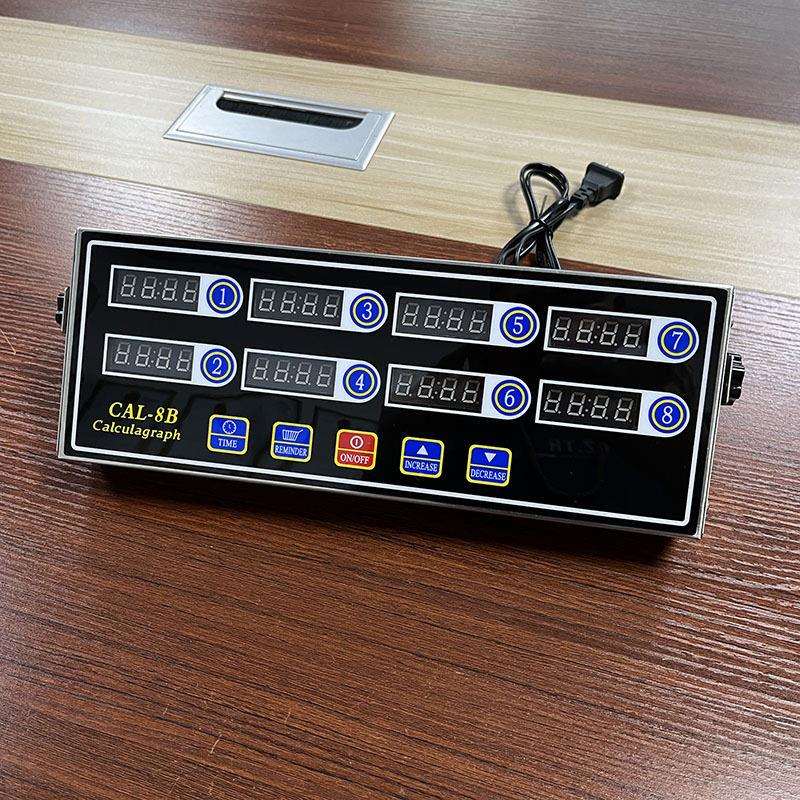 炸鸡计时8通道计时器100V-240V宽频电压全球插头8段厨房倒计时器