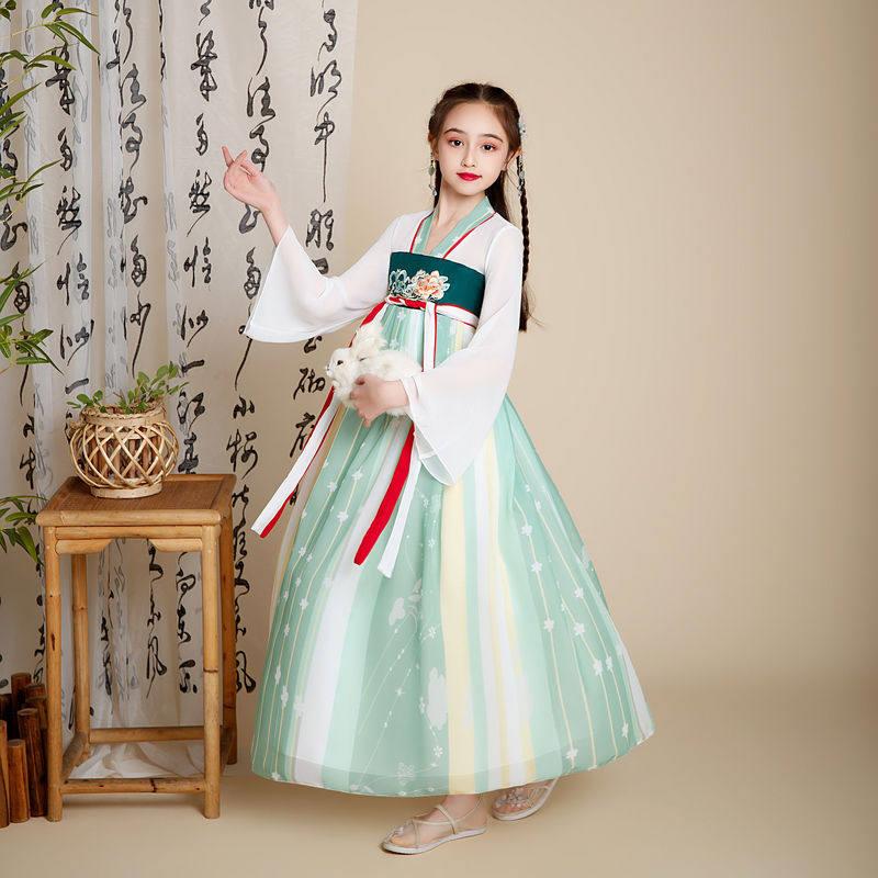 儿童学生经典诗人古装诗歌朗诵服书童三字经书生国学汉服演出服饰