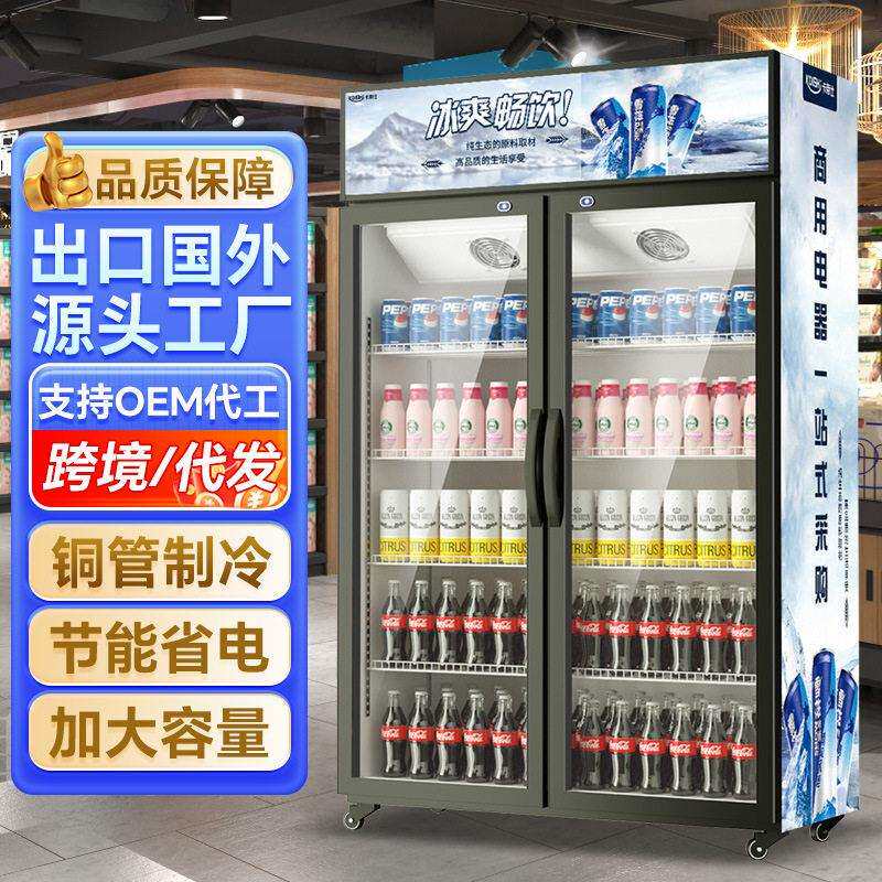 饮料展示柜冷藏保鲜柜啤酒冷藏柜商用冰柜商场便利店节能饮料柜
