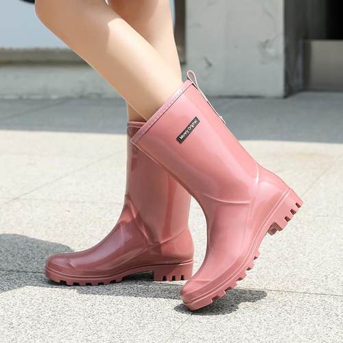 雨鞋女夏季时尚中筒水鞋外穿防水防滑耐磨雨靴厨房工作胶鞋厨房
