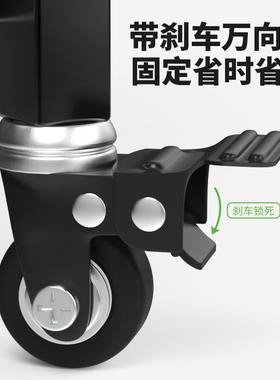 折叠黑色厨房地置房物架厨收纳架落多层可微波LLZ炉蔬菜不锈钢置