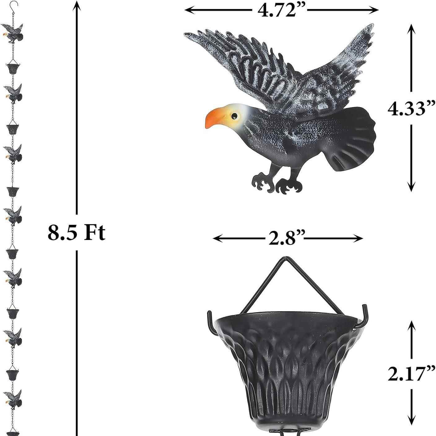 跨境金属复雨链挂下件排水槽室外花园屋791檐饰装水古口五金件室